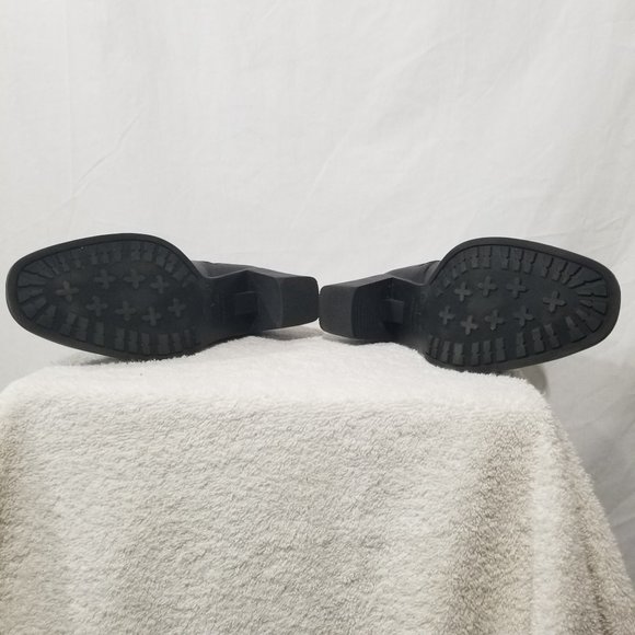 Predictions black leather heal angle boots - Picture 7 of 9